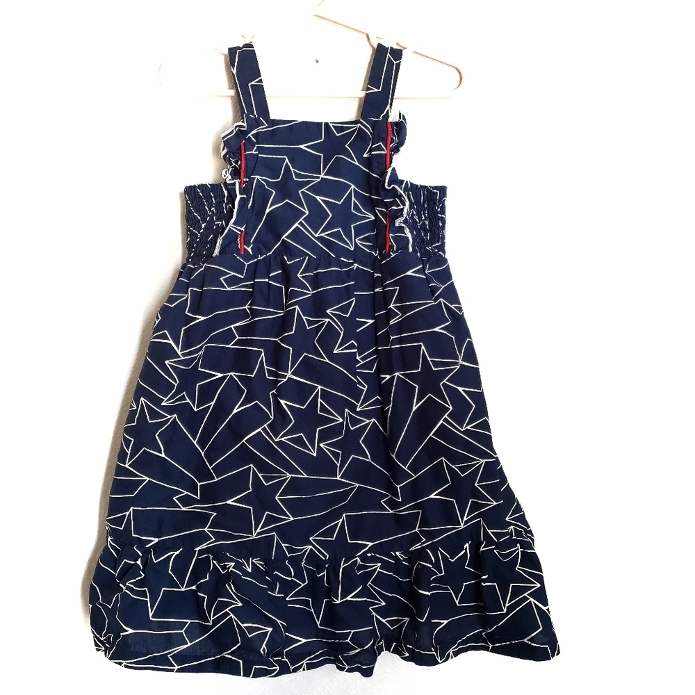 Cat & Jack 4T Navy White Star Summer Dress